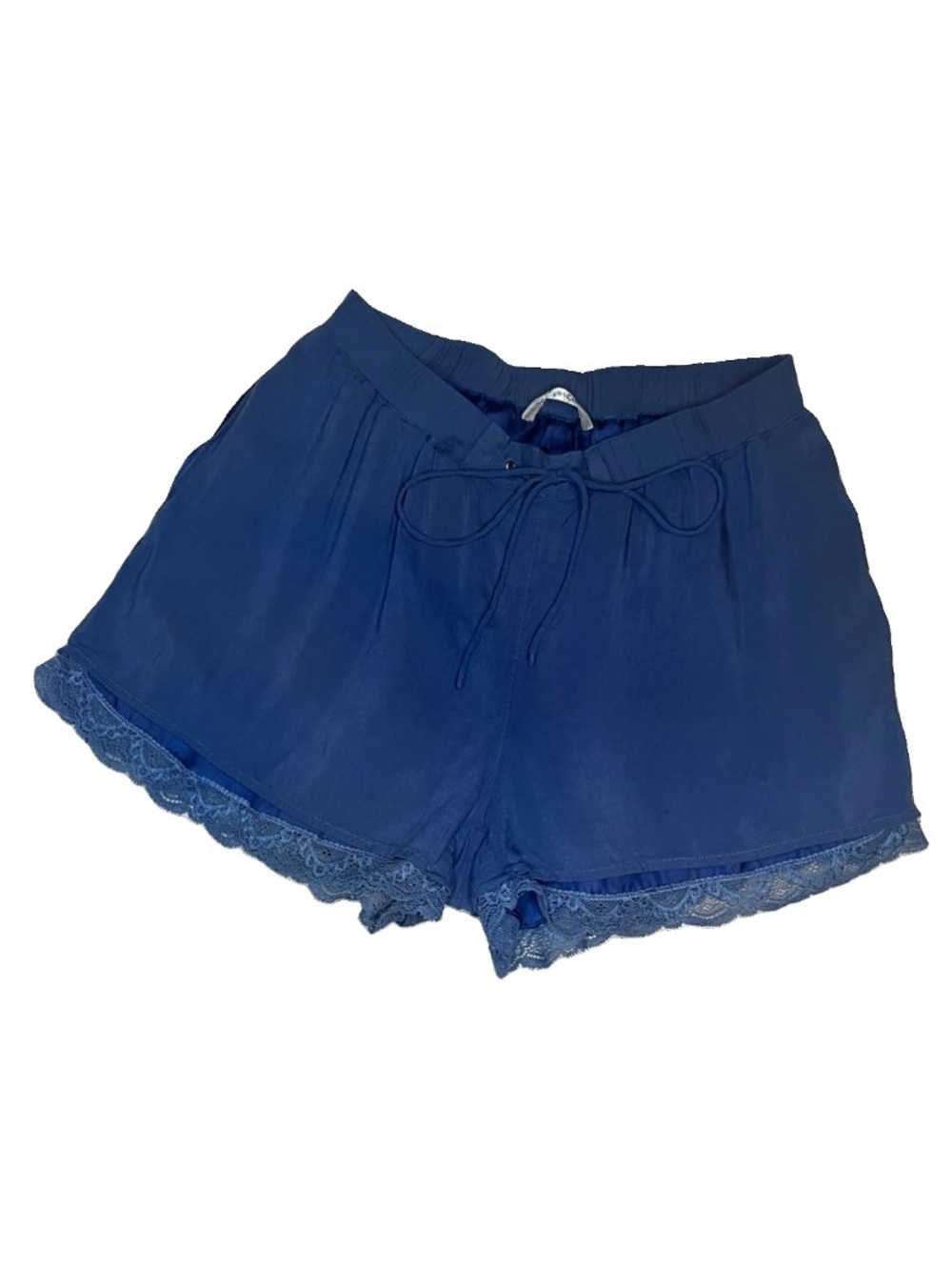 Gentle Fawn Navy Shorts with Satin Inner and Lace Trim Womens size Small
